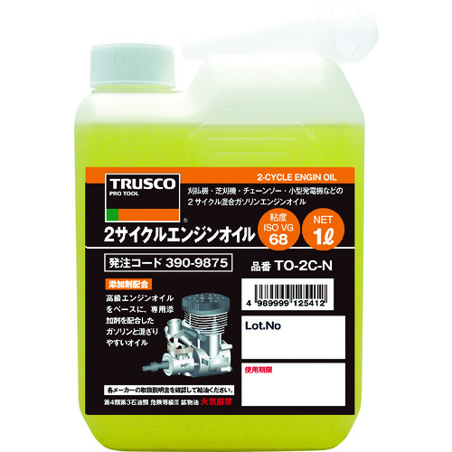 【TRUSCO】ＴＲＵＳＣＯ　２サイクルエンジンオイル１Ｌ